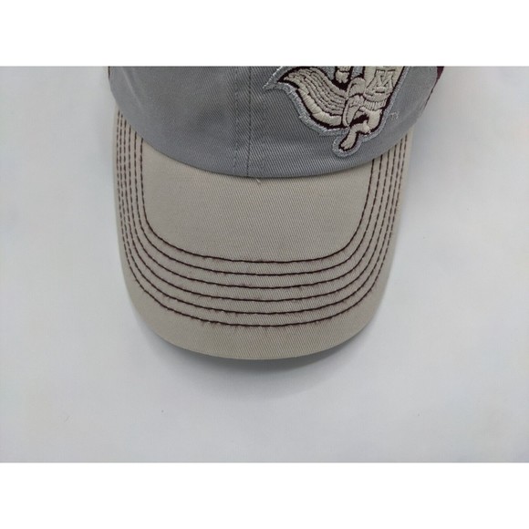 MN Gophers Hat NCAA Adjustable buckle Gray Red Mascot Goldy Embroidered Logo - Picture 7 of 12